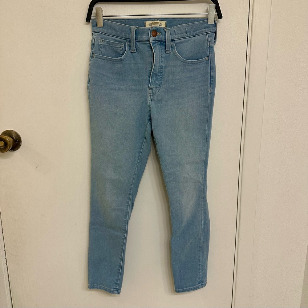 Madewell Sky Blue Road Tripper Jeggings
